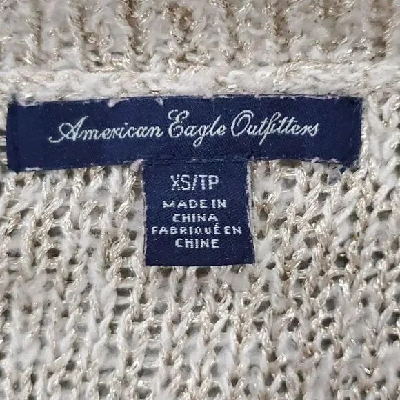 American Eagle shear open back long sleeve shirt - Picture 5 of 6